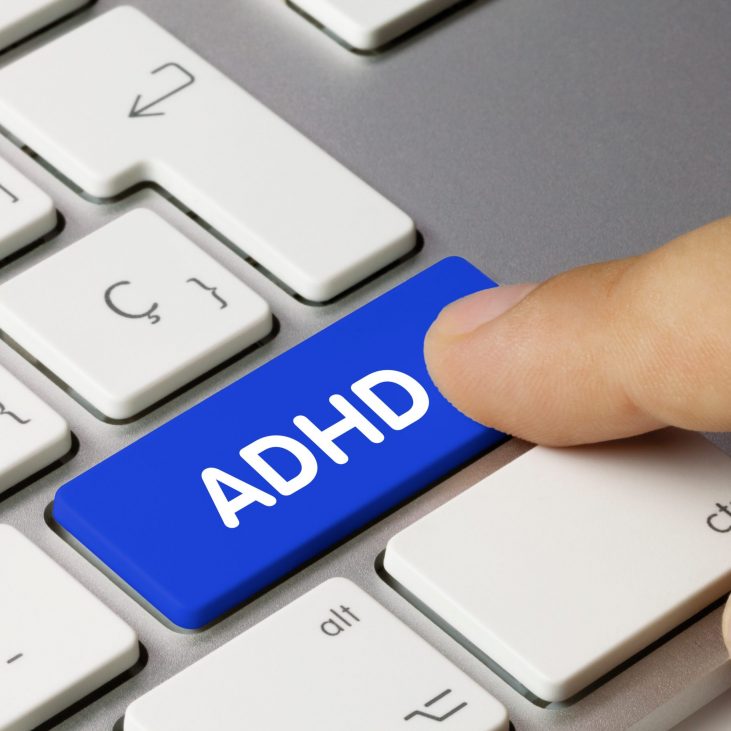 ADHD. Keyboard